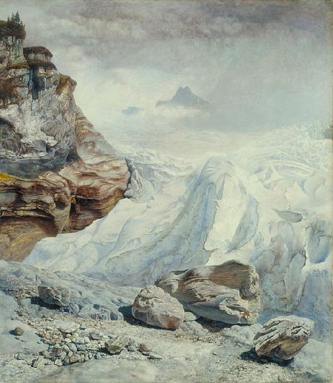 John brett,ARA Glacier of Rosenlaui oil painting image